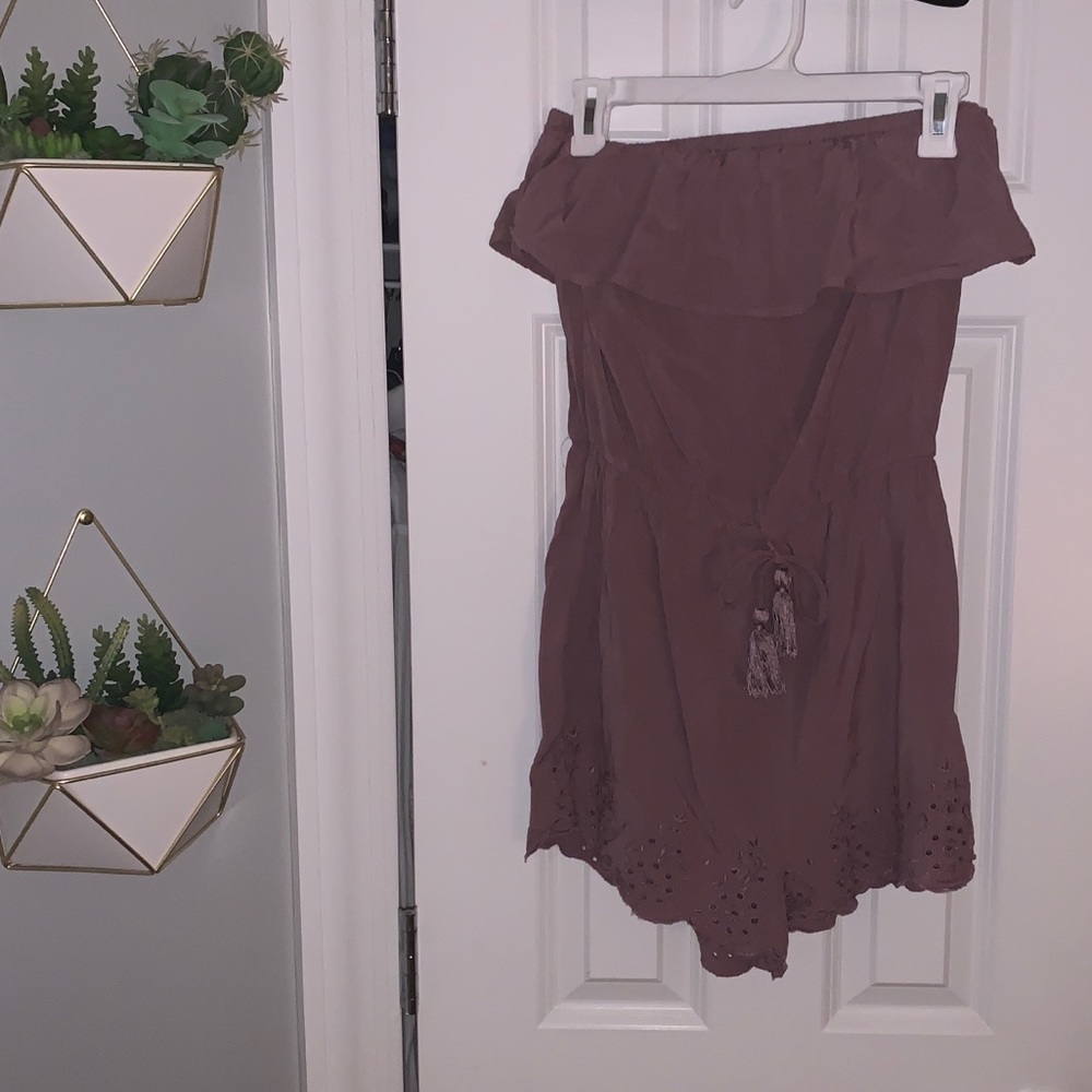 strapless romper !!